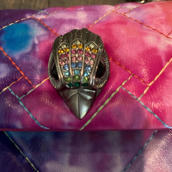 Kurt Geiger. The Kensington flap over bag. Rainbow. Leather. Quilted. Nwot - Picture 8 of 12